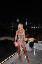 Load image into Gallery viewer, GIGI EXCLUSIVE SEQUIN LEOPARD CORSET + SKIRT